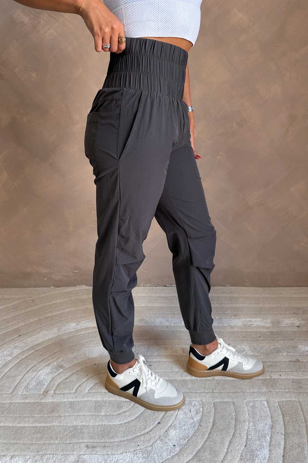 Uma Charcoal Jogger Pants - Image 5