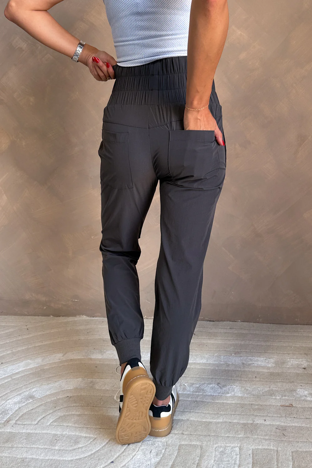 Uma Charcoal Jogger Pants - Image 7