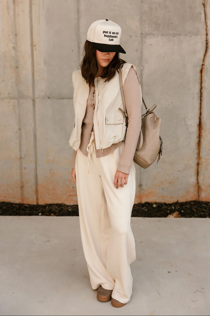 Paige Cream Bubble Hem Vest