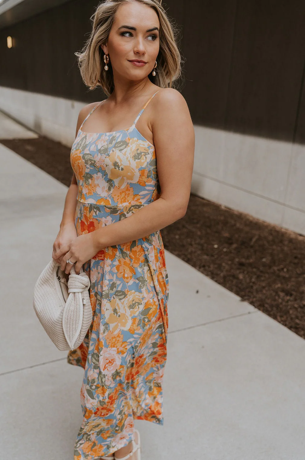 Paislee Multi Floral Midi Dress - Image 7