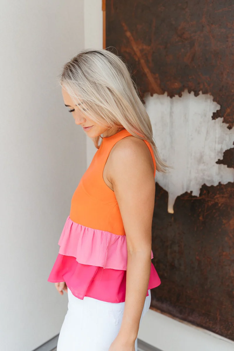 Palm Springs Color Block Top - Image 3