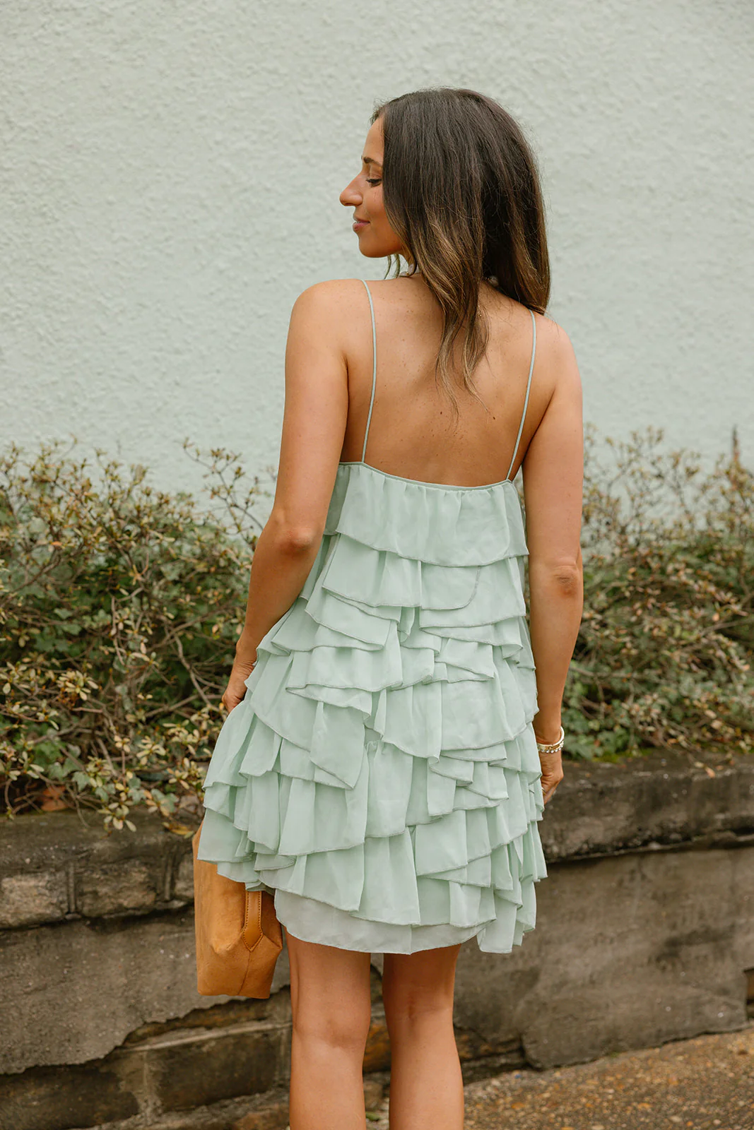 Penelope Mint Green Tiered Mini Dress - Image 8
