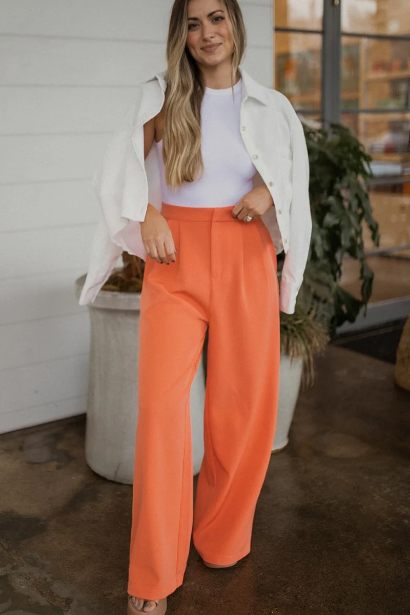 Pop Of Color Pants