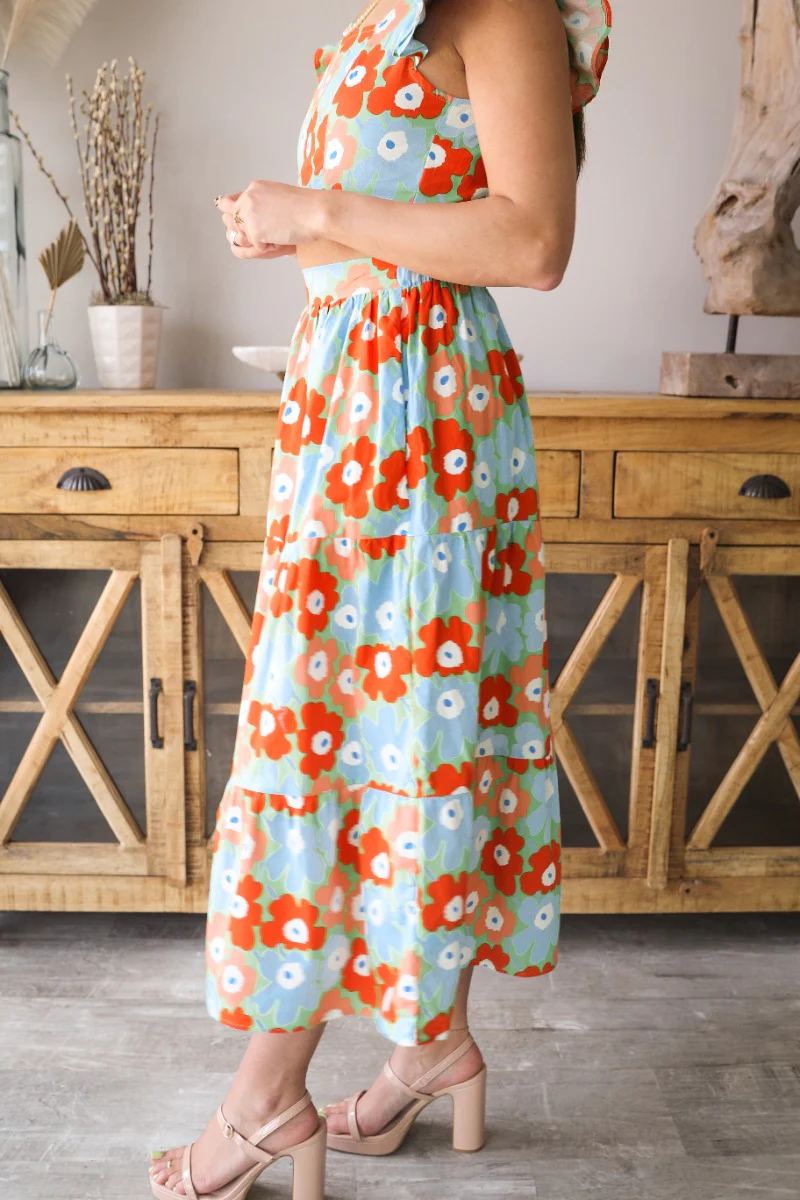Poppy Field Floral Skirt - Image 3
