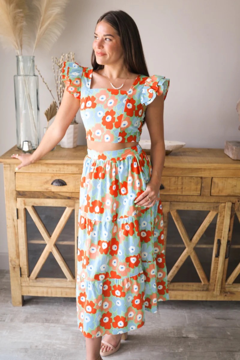 Poppy Field Floral Top