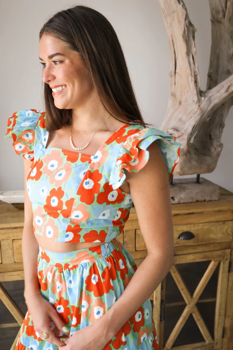 Poppy Field Floral Top - Image 2