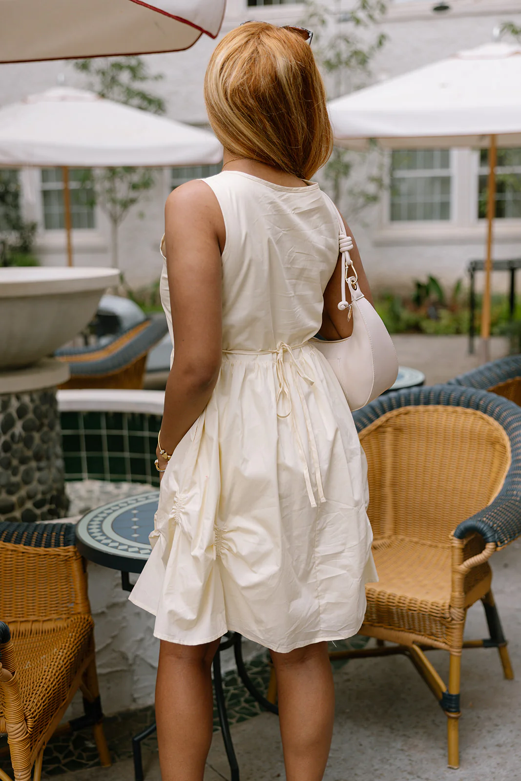 Paloma Butter Yellow Flare Mini Dress - Image 7