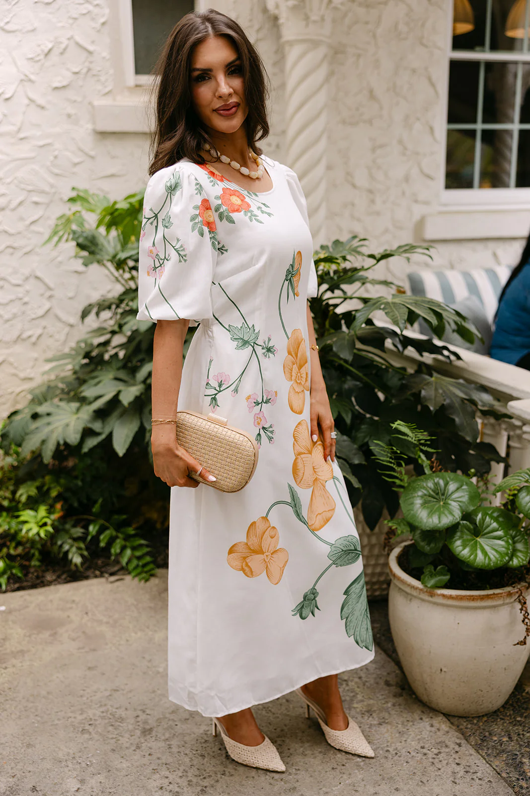 Aria Floral Midi Dress - Image 5