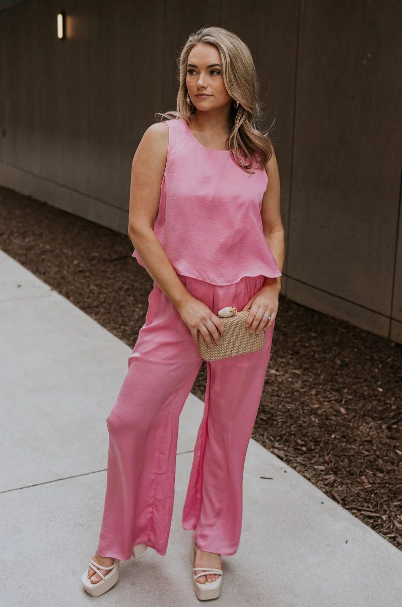Rowan Pink Sleeveless Jumpsuit - Image 5