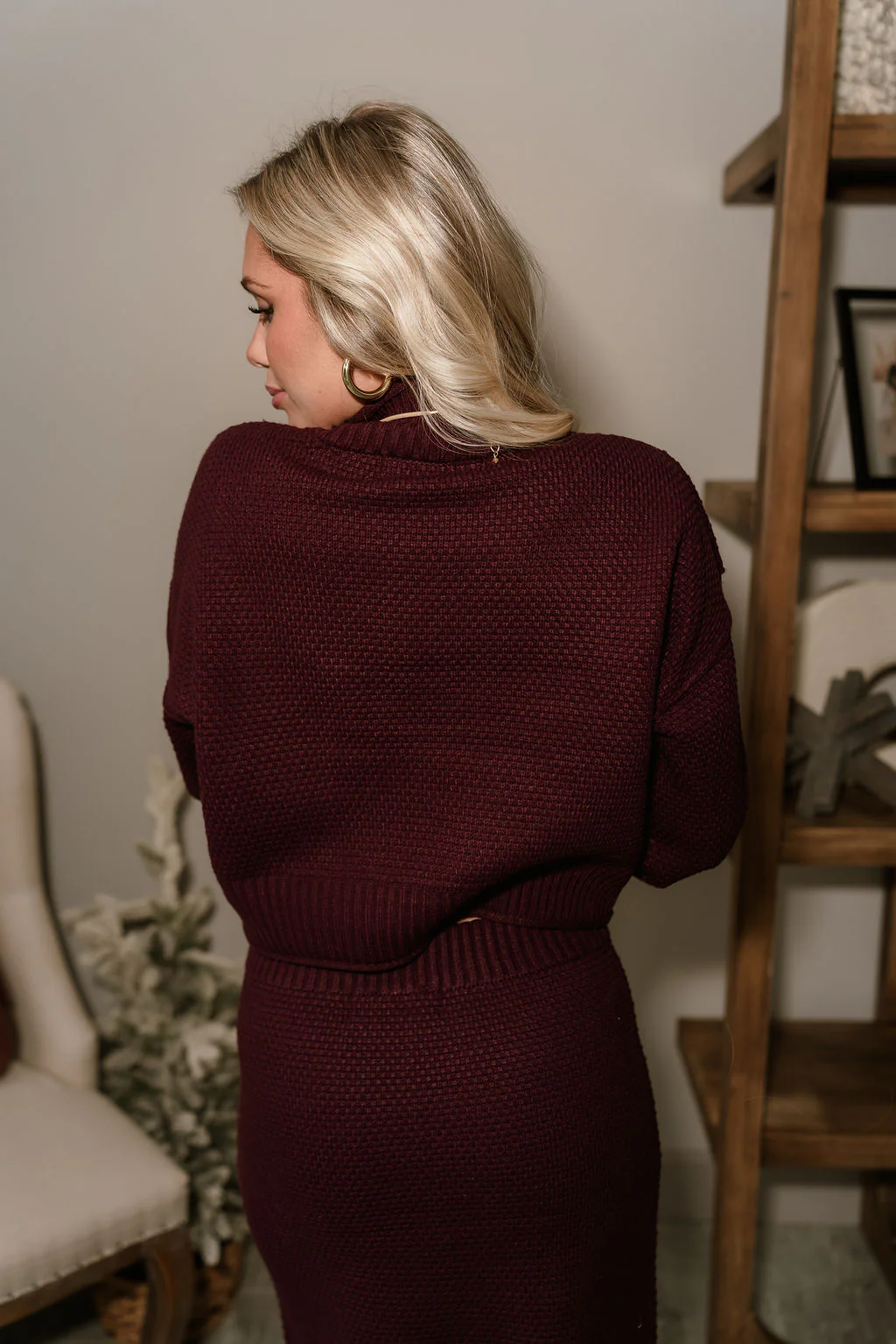 Raelyn Plum Purple Knit Sweater - Image 9