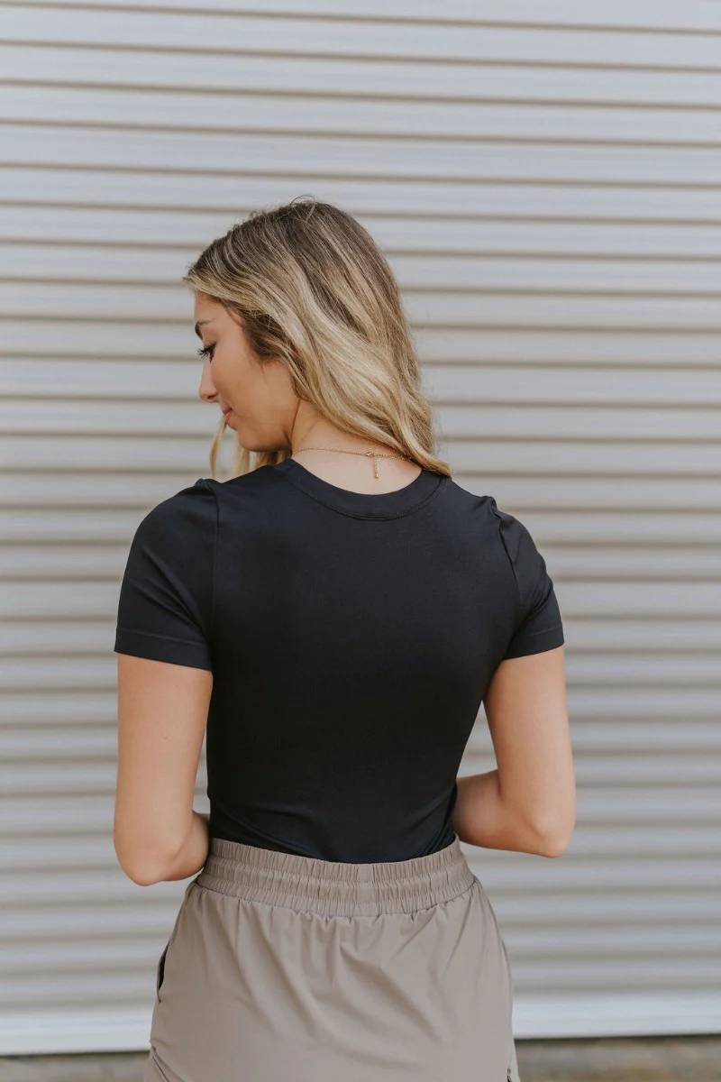 Raise The Standard Bodysuit in Black - Image 4