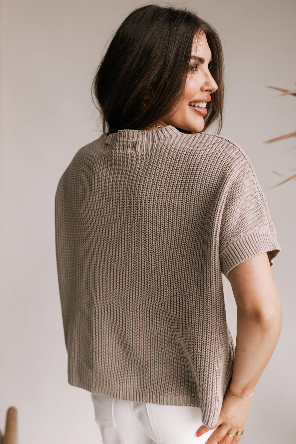 Ramsey Mocha Short Sleeve Top - Image 7