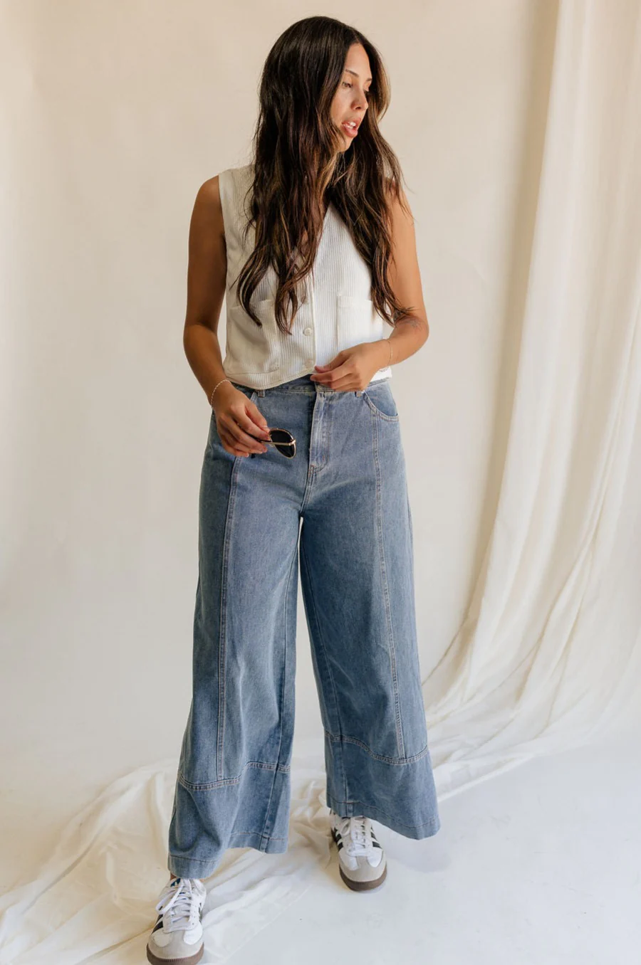 Raya Wide Leg Cropped Pants