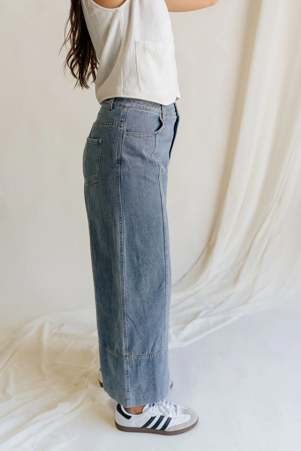 Raya Wide Leg Cropped Pants - Image 5