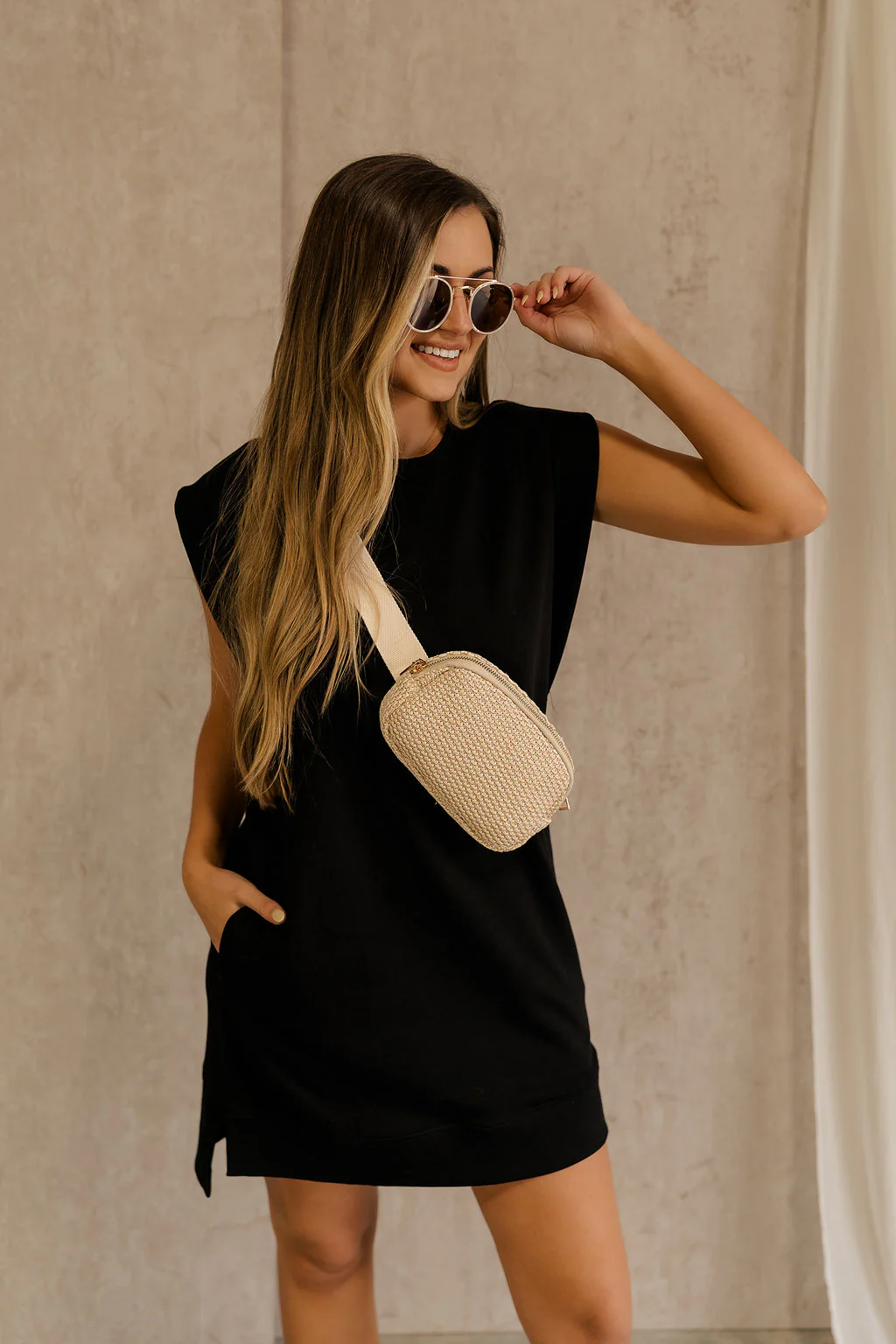 Rayven Black Sleeveless Mini Dress - Image 4