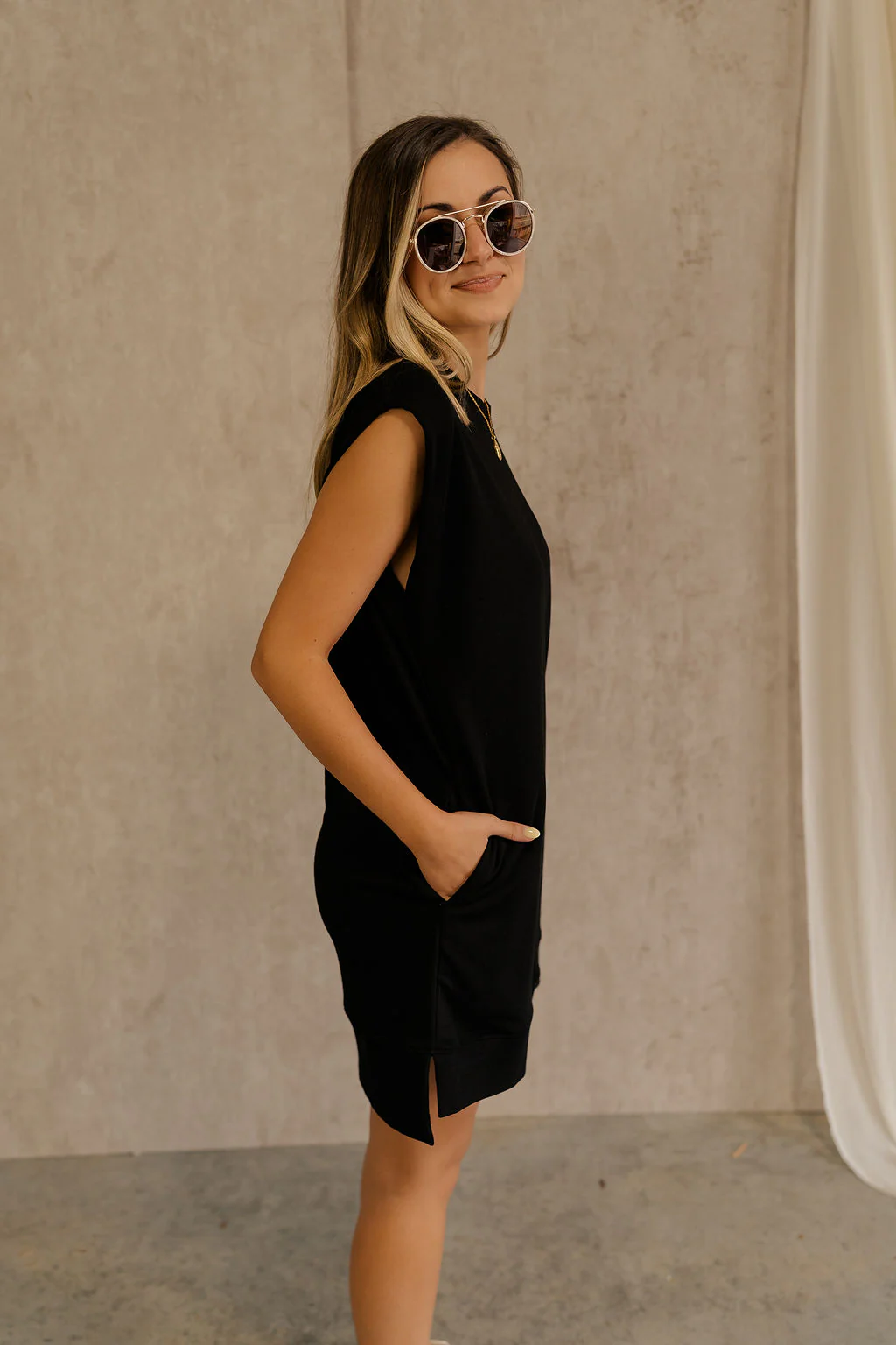 Rayven Black Sleeveless Mini Dress - Image 6