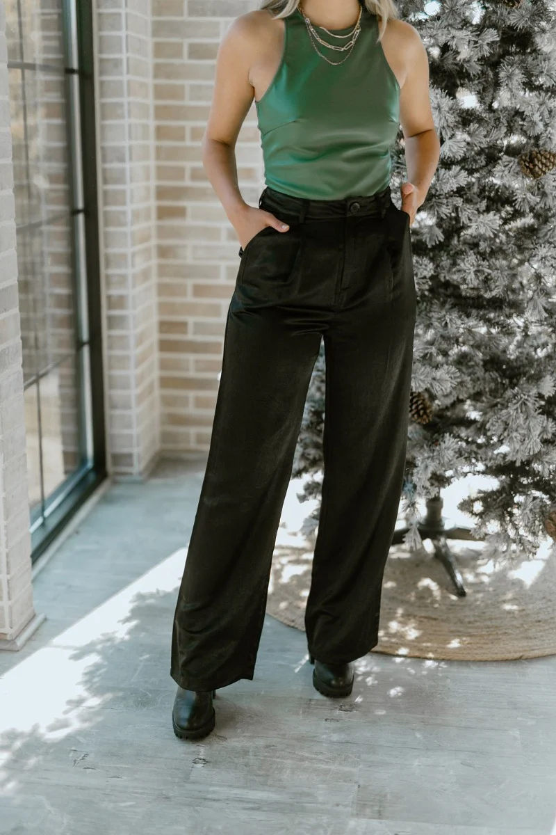 Real Deal Satin Pants in Black - Image 3