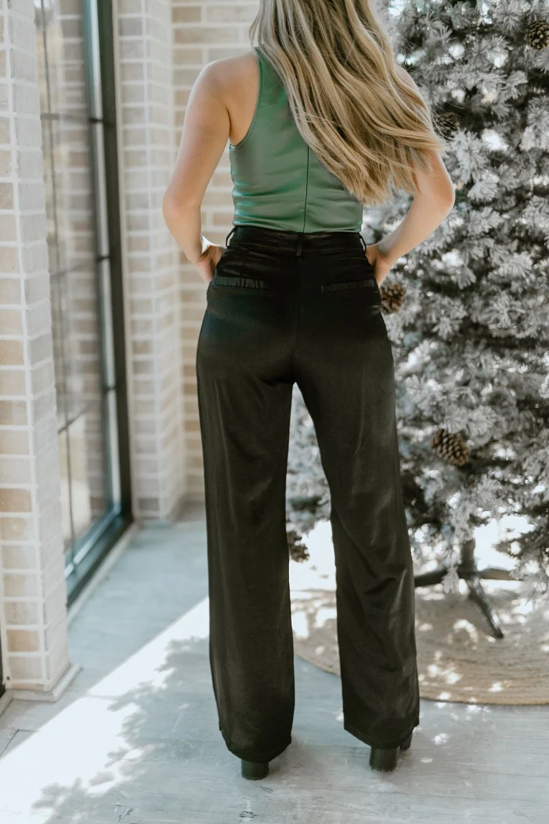 Real Deal Satin Pants in Black - Image 5