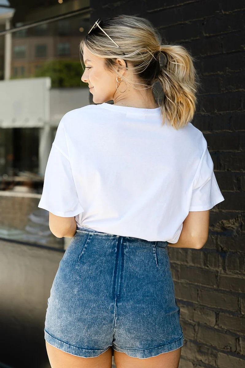 Rebel At Heart Denim Skort - Image 4