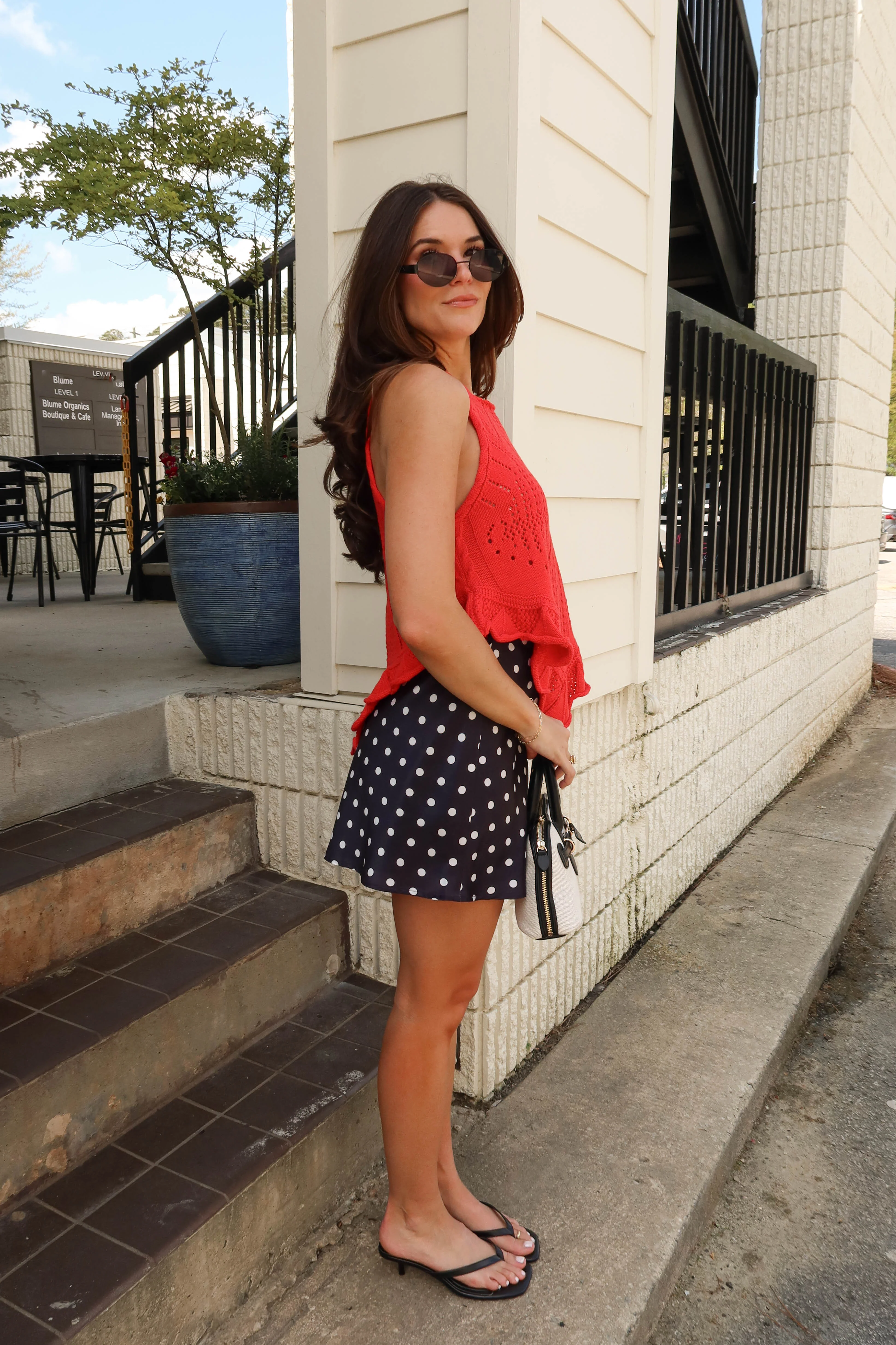 Reign Red Open Knit Flare Tank - Image 5