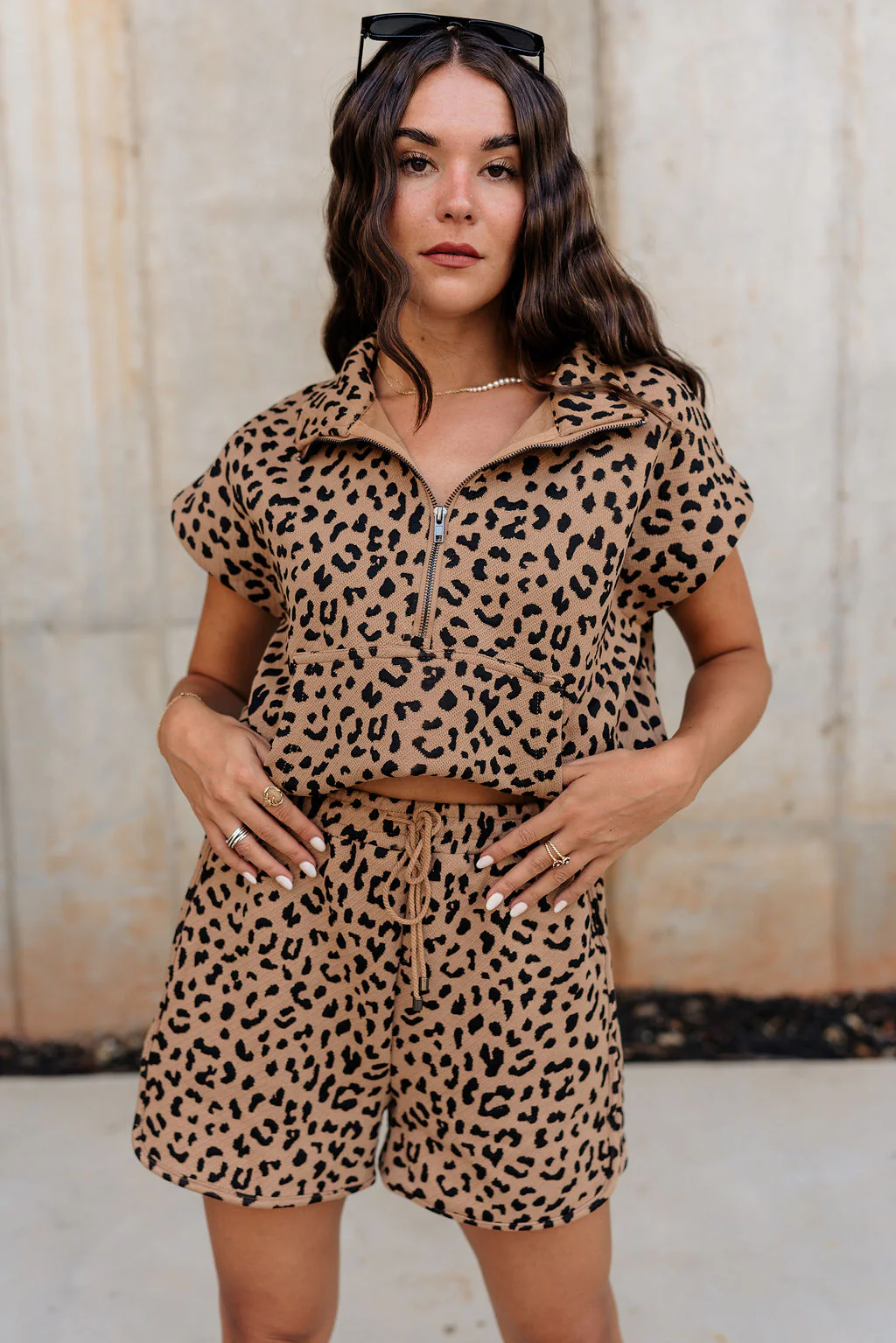 Riley Cheetah Quarter-Zip Top - Image 3