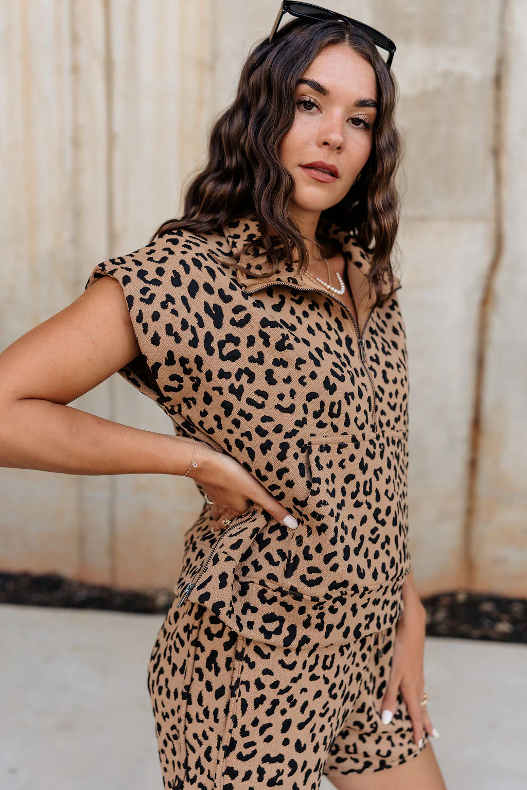 Riley Cheetah Quarter-Zip Top - Image 6