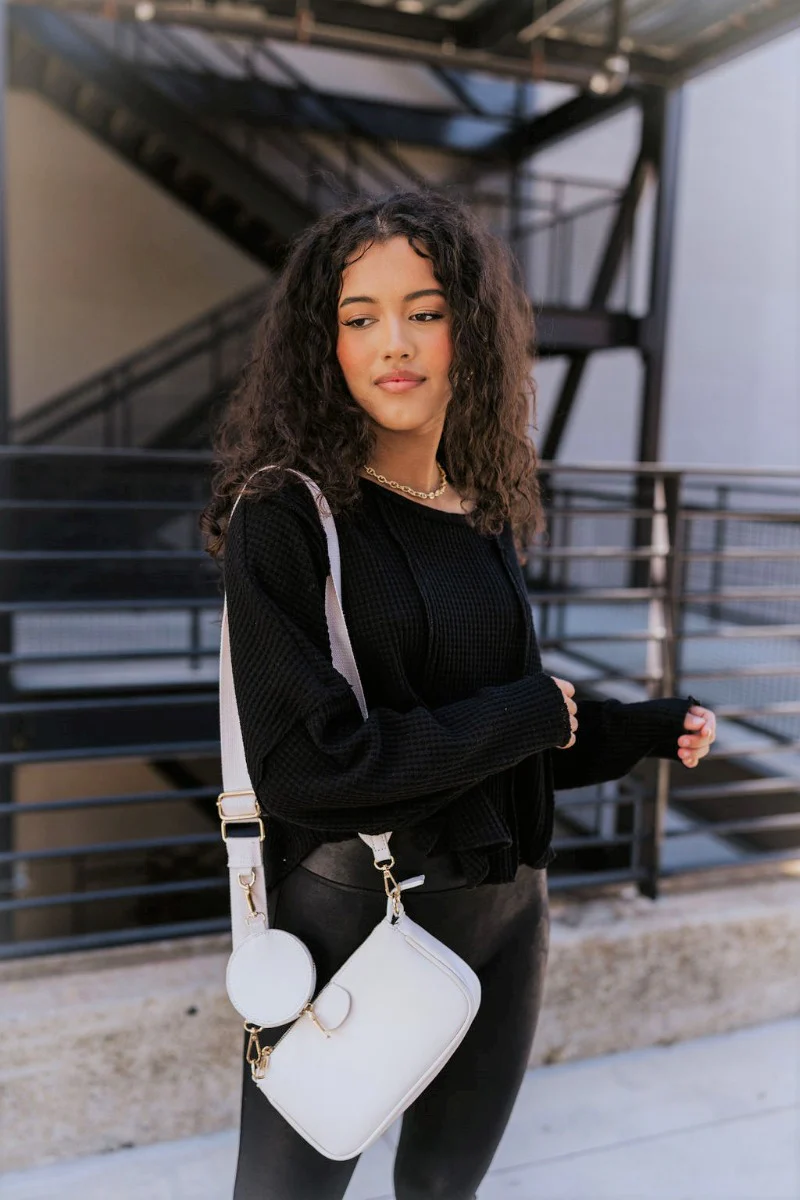 Riley Waffle-Knit Top - Image 2
