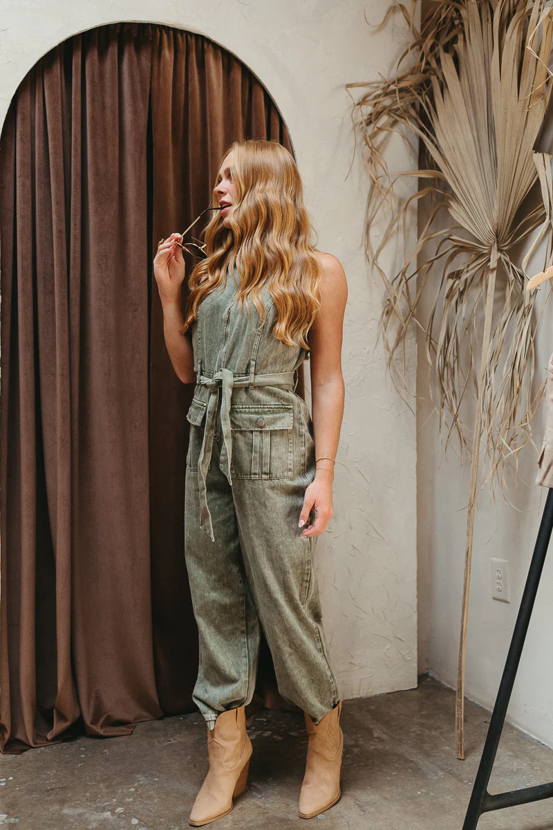 Road Trip Denim Jumpsuit - Image 3