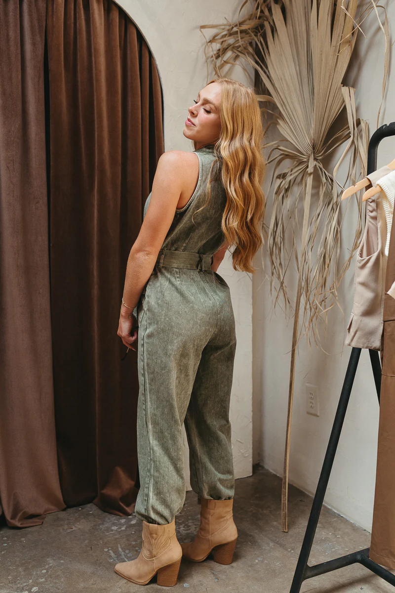 Road Trip Denim Jumpsuit - Image 5