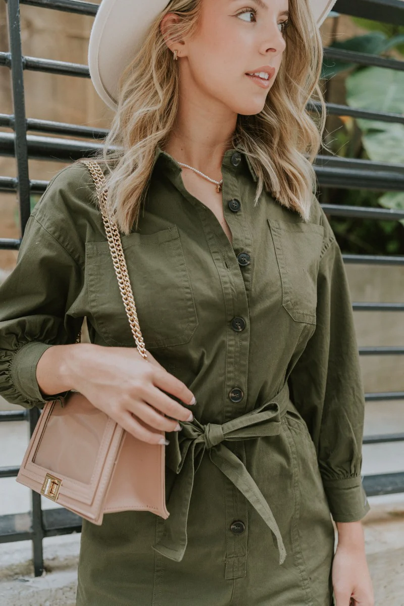 Road Trip Romper In Olive - Image 5