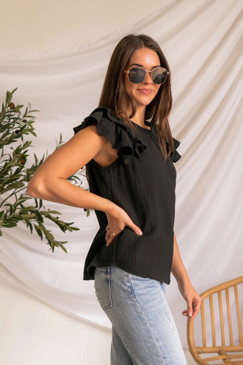 Roll With It Ruffle Top - Image 4