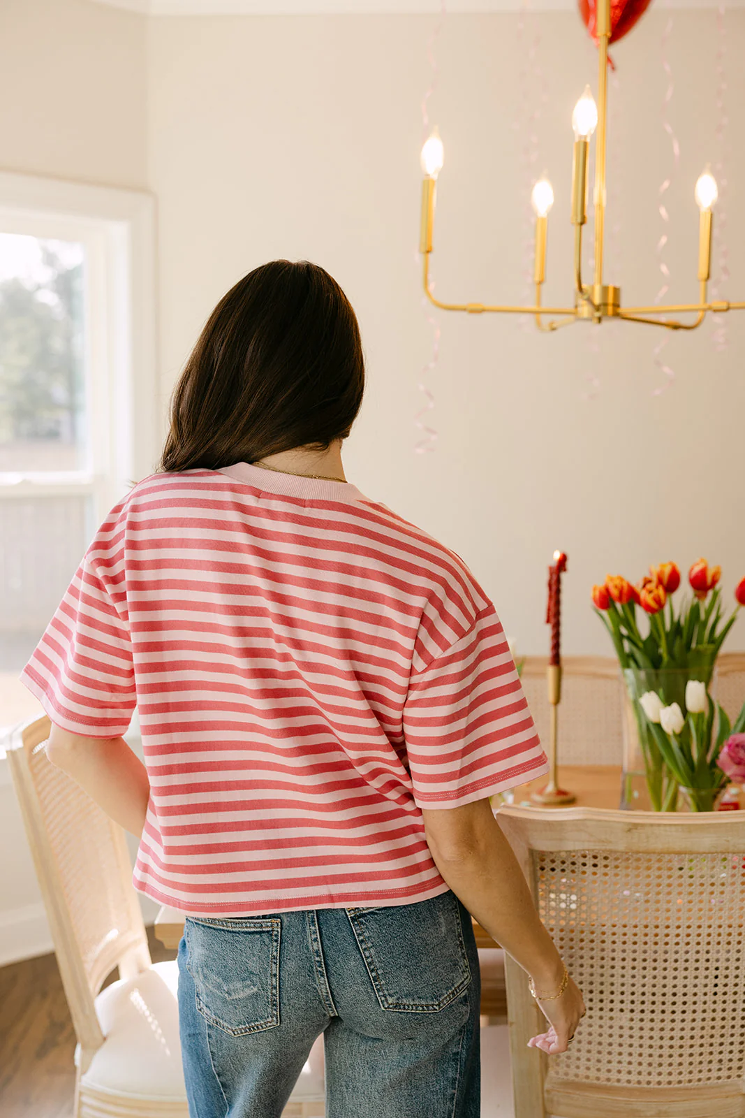 Romy Pink Striped Button-Up Top - Image 4