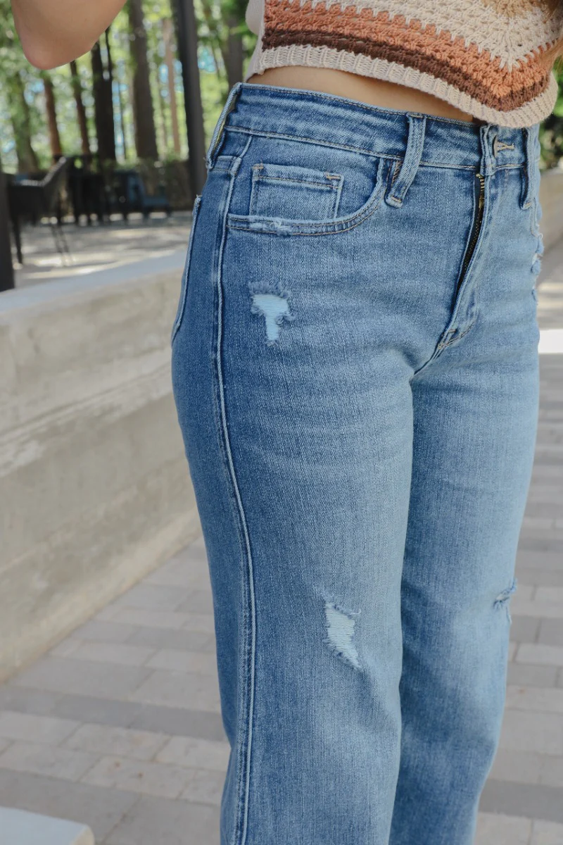 Rooted Denim: Breaking Rules Cropped Flare - Image 3