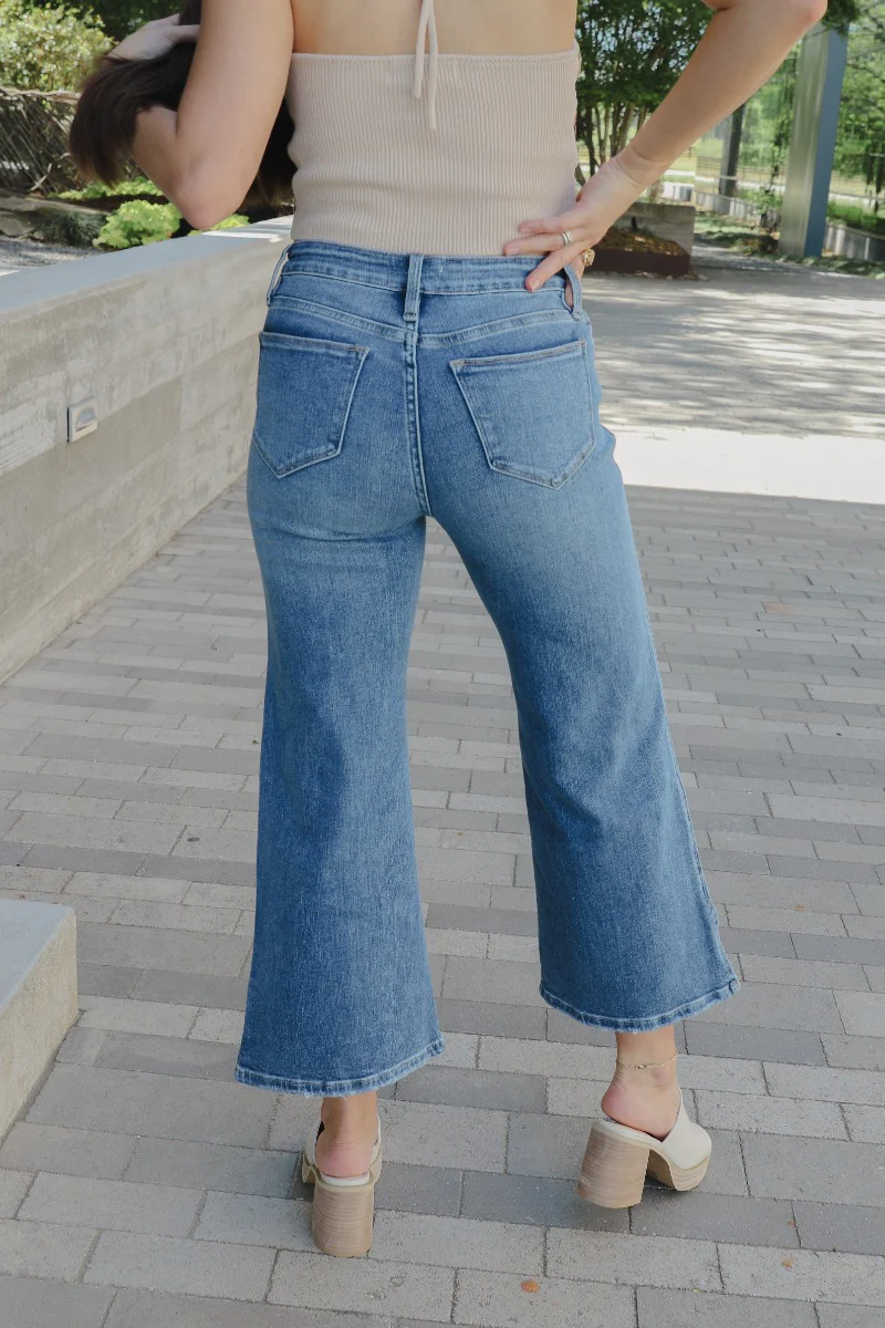 Rooted Denim: Breaking Rules Cropped Flare - Image 6