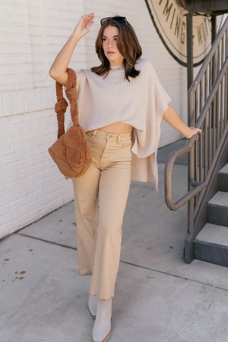 Rooted Denim: Morgan Light Mustard Straight Leg Jeans - Image 7