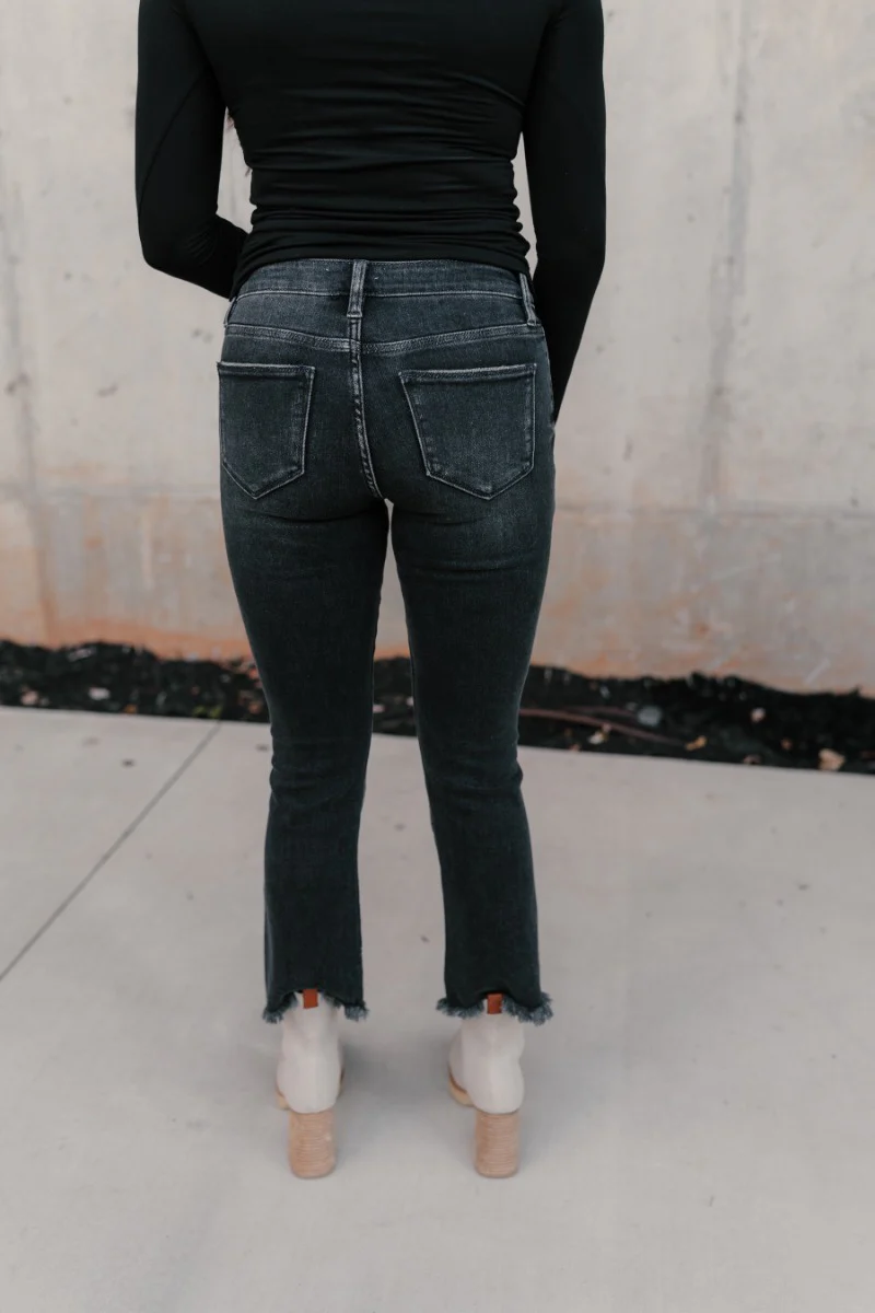 Rooted Denim: Sydney Black Distressed Jeans - Image 5