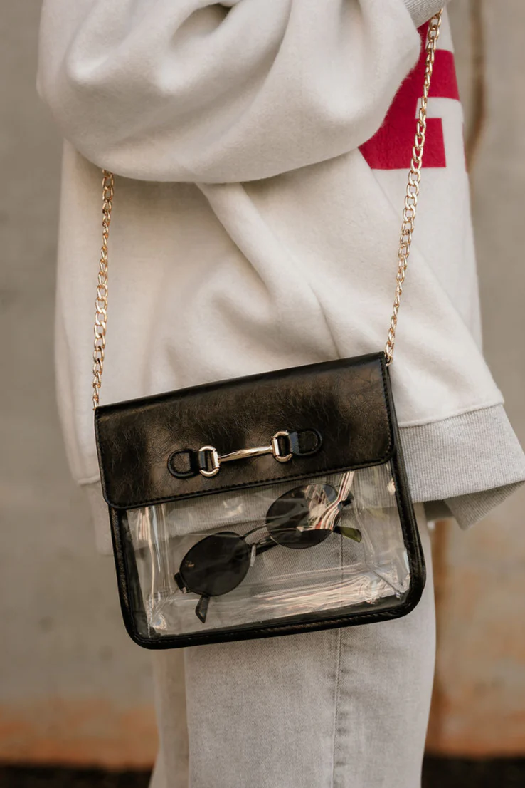 Rowan Clear & Black Purse - Image 2