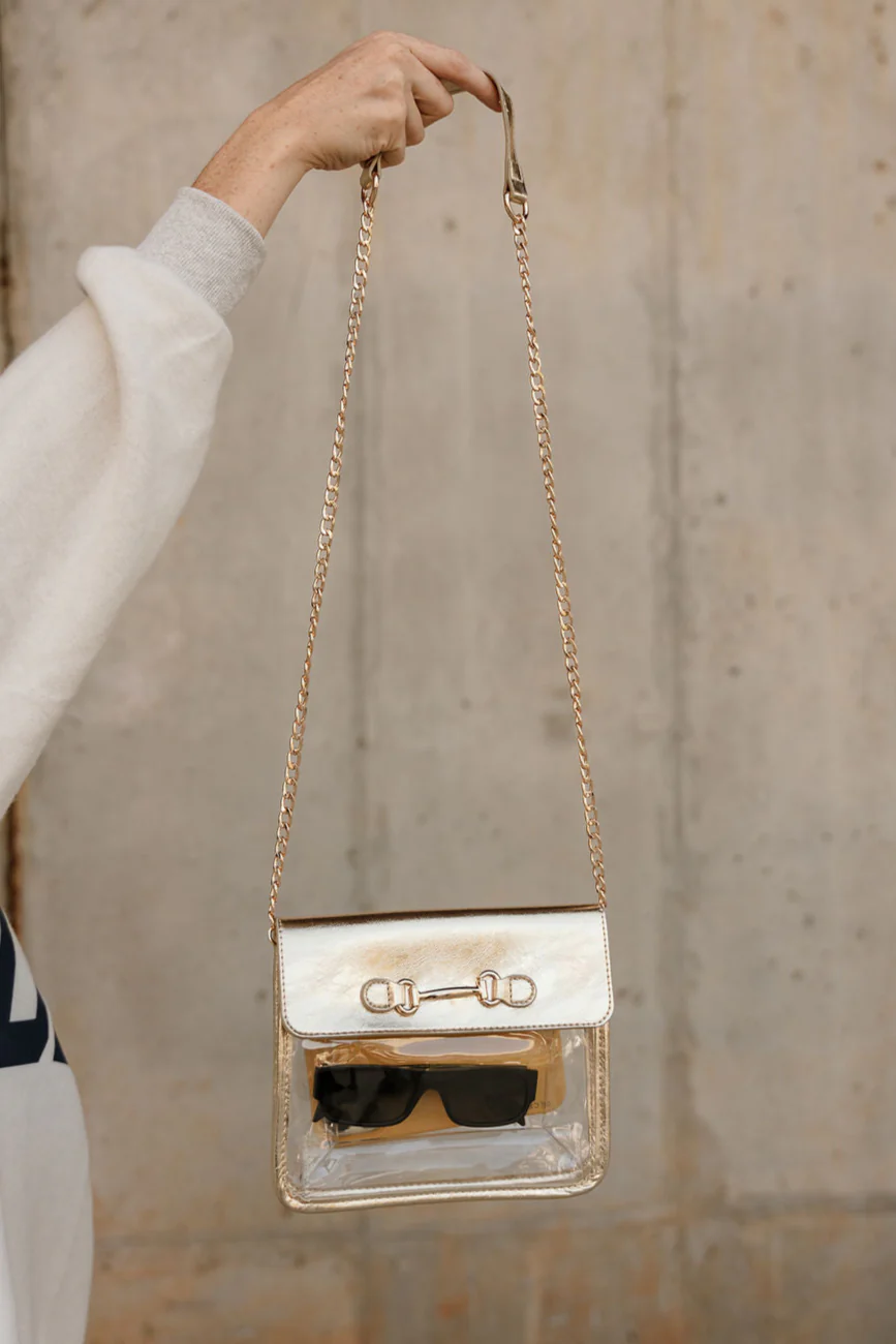 Rowan Clear & Gold Purse - Image 2