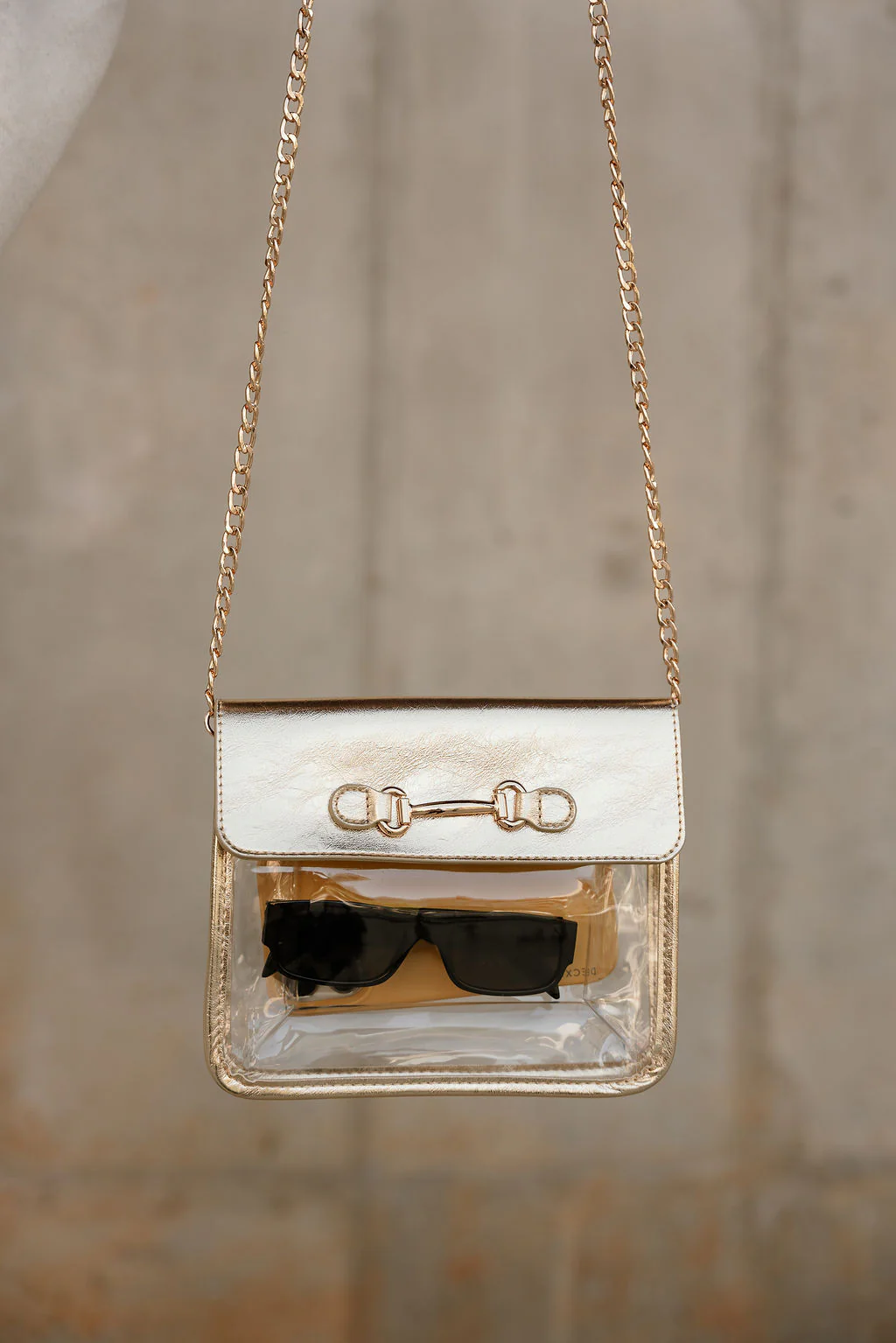 Rowan Clear & Gold Purse - Image 3