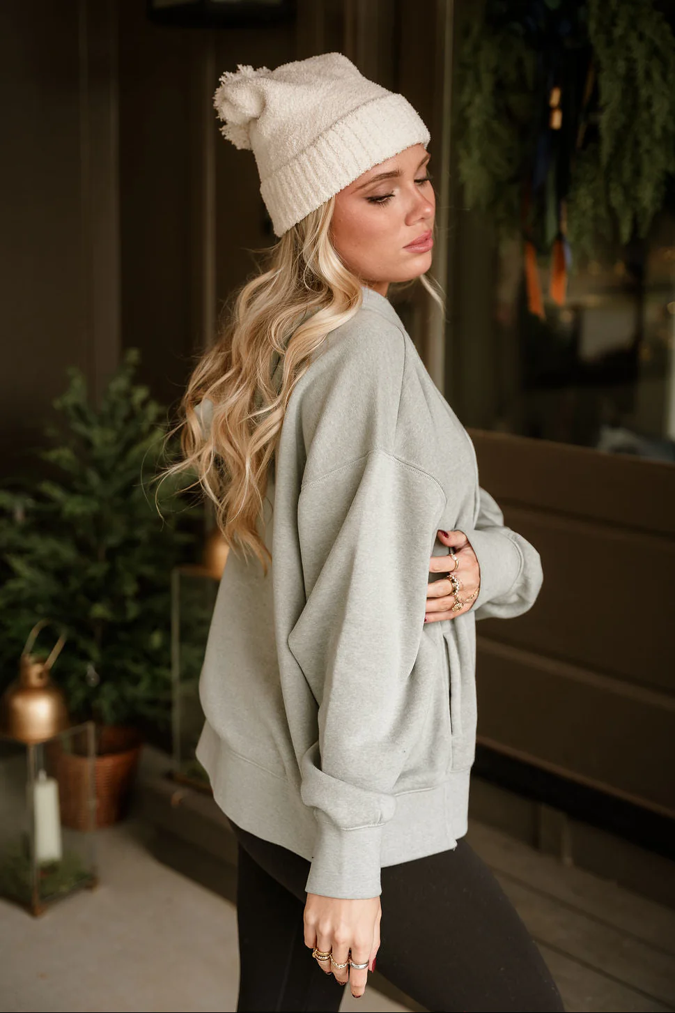 Rowyn Sage Green Hoodie Sweatshirt - Image 13