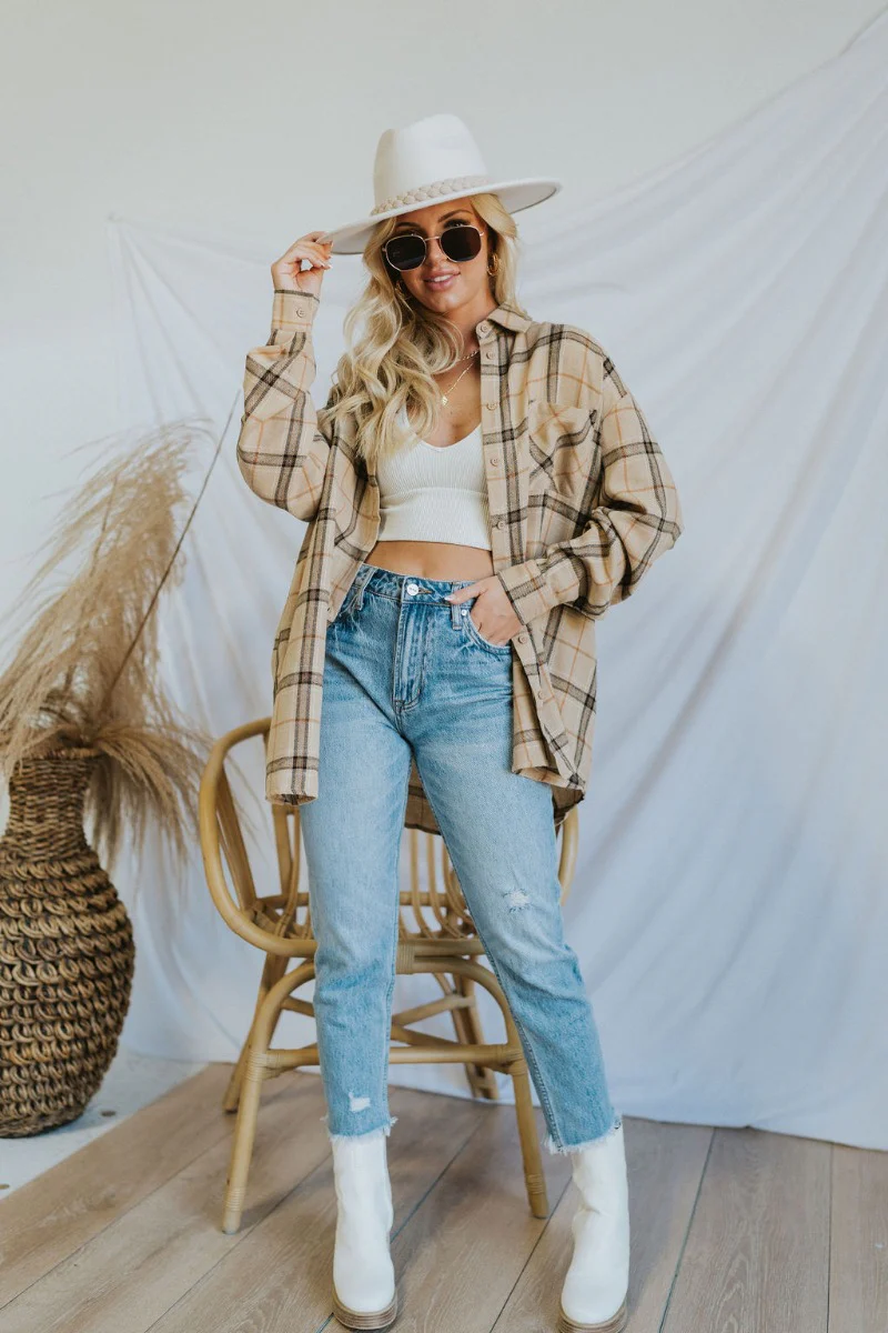 Runaway Weekend Flannel Top - Image 4