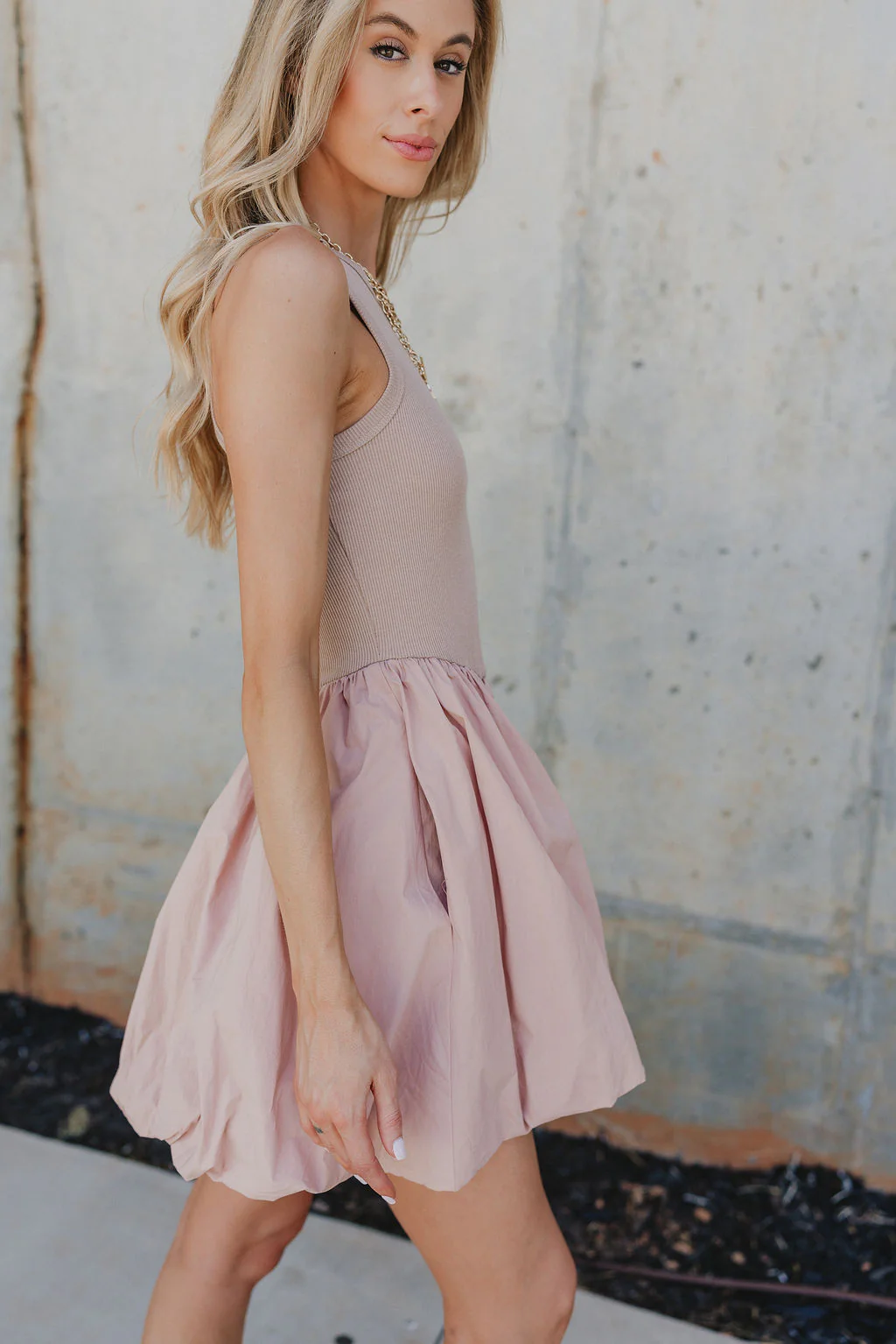 Rylee Mauve Mini Dress - Image 5