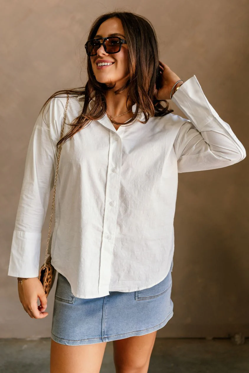Blair Button-Up Long Sleeve Top - Image 2