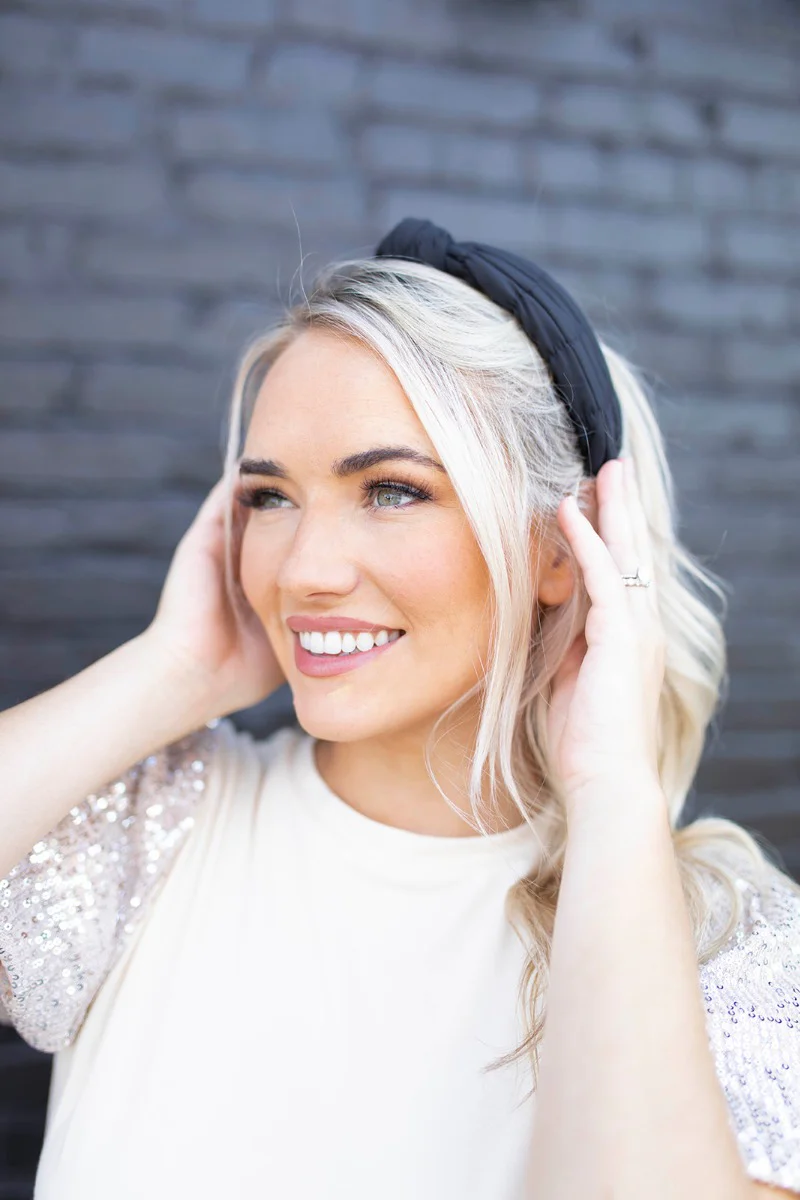 Sadie Headband in Black - Image 2