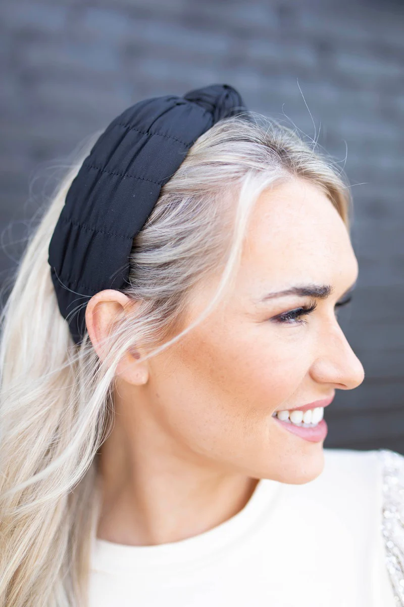 Sadie Headband in Black - Image 3