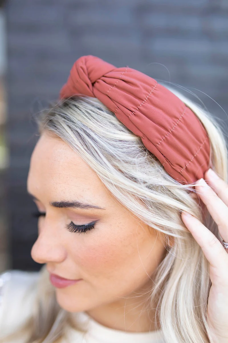 Sadie Headband in Rust - Image 2