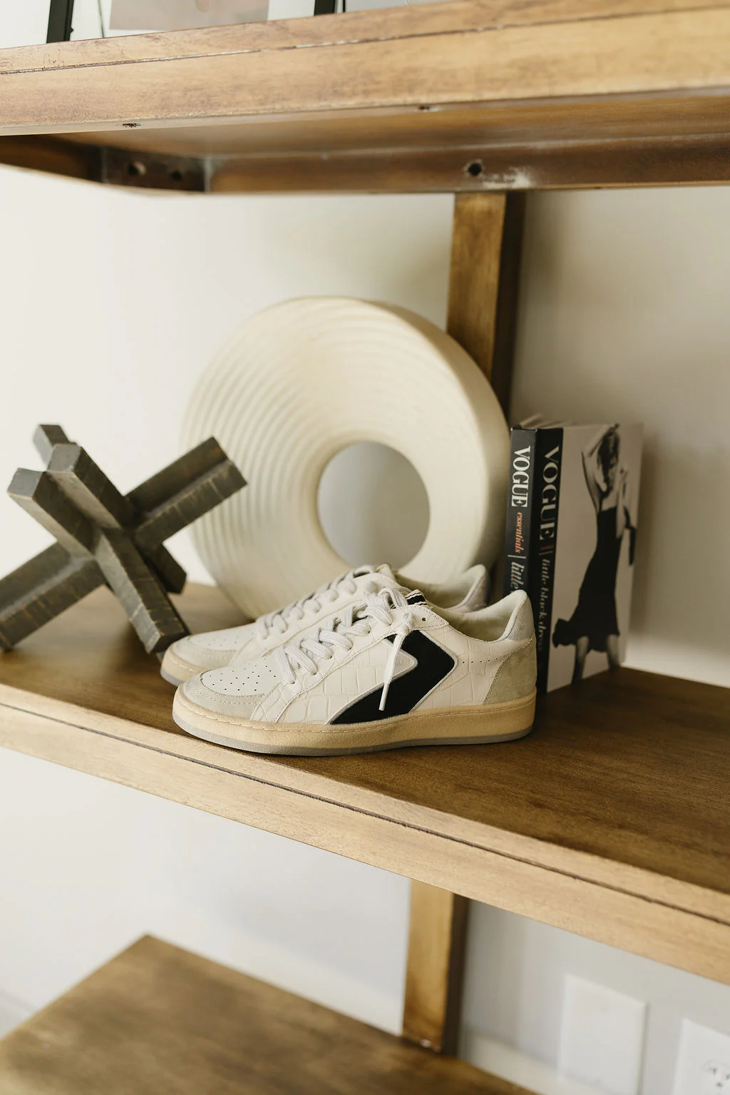 Salma Black Croco Sneaker - Image 2