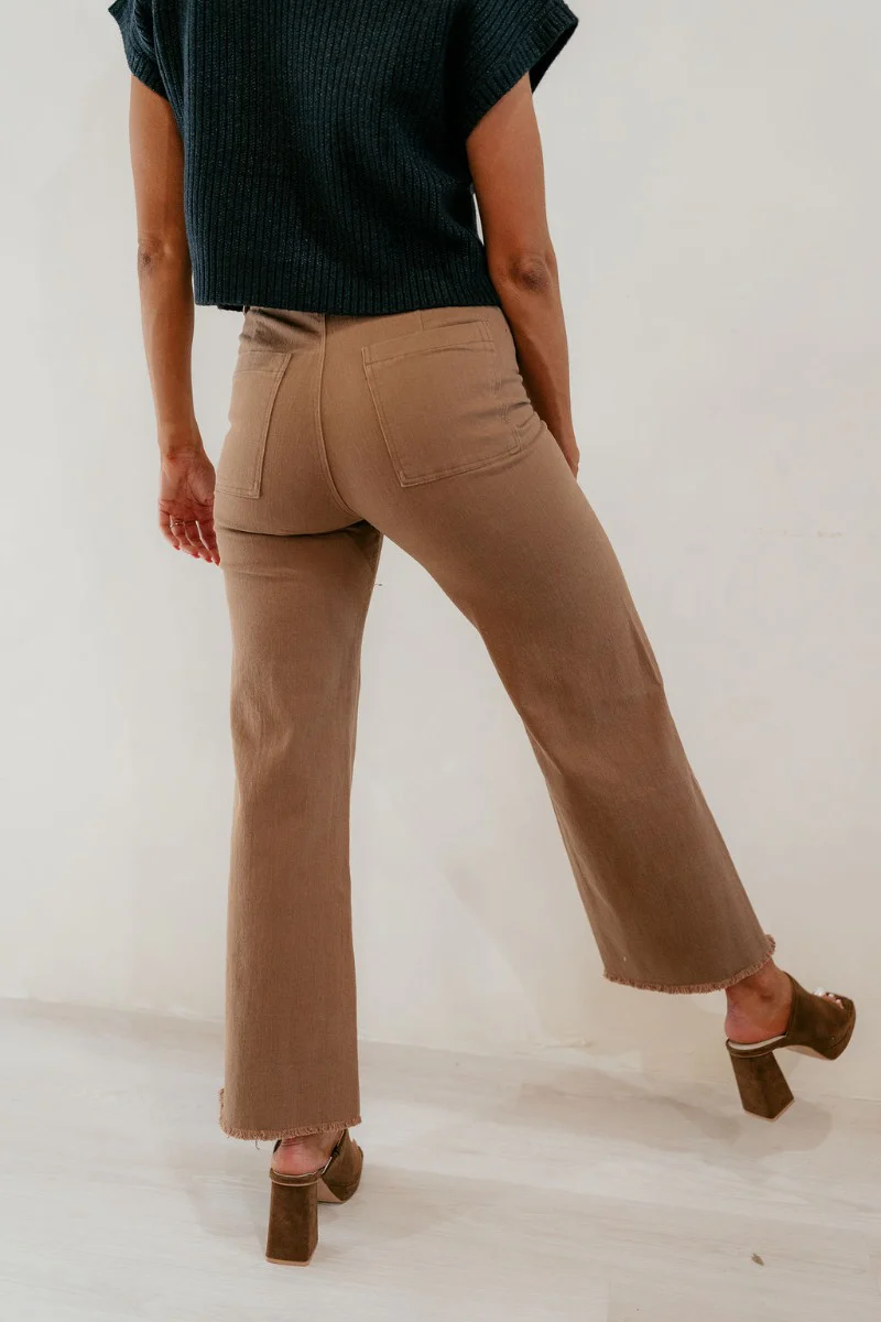 Samara Brown High-Waisted Wide Leg Pants - Image 5