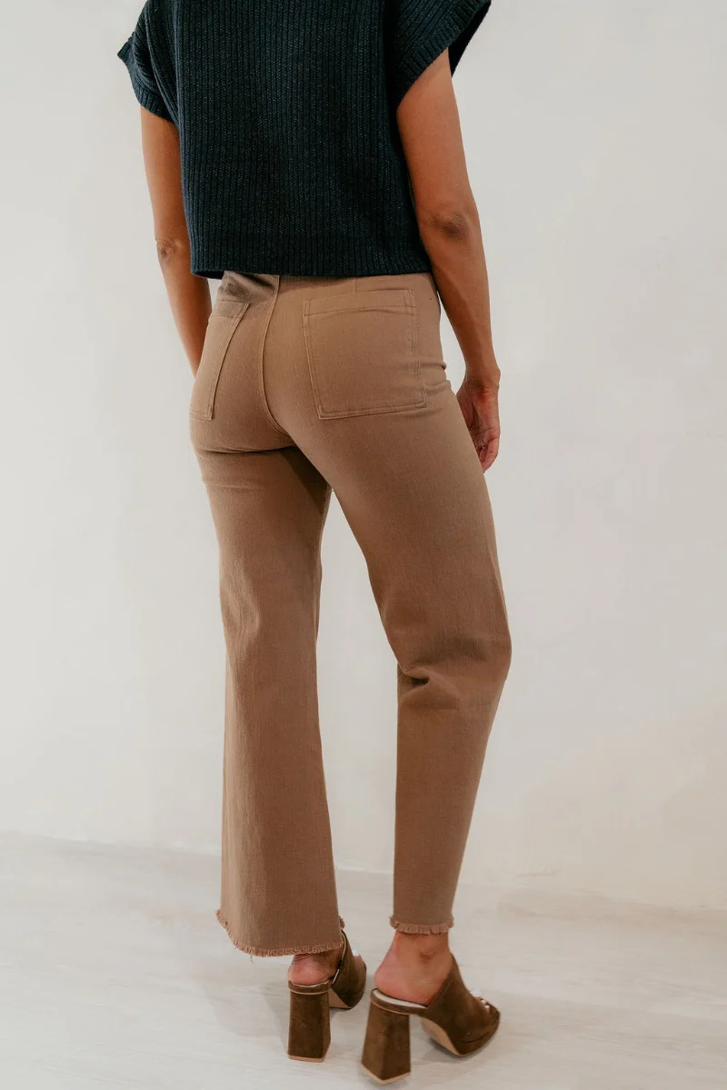 Samara Brown High-Waisted Wide Leg Pants - Image 6