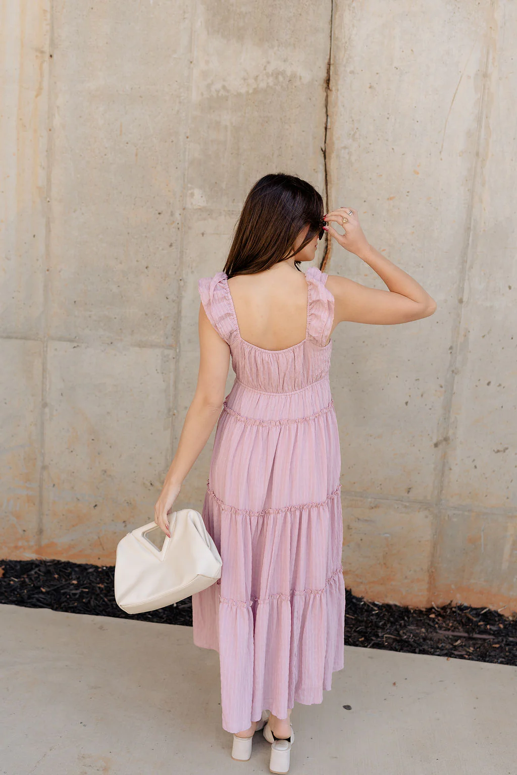 Santorini Blush Midi Dress - Image 6